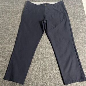 Rhone Pants Mens 35 Navy Blue Stretch Performance Golf Chino Dress Casual